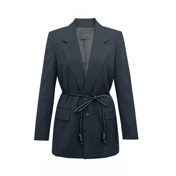 DYON D25-9111 Belted Blazer: Redefining Power Dressing with Soft Edge