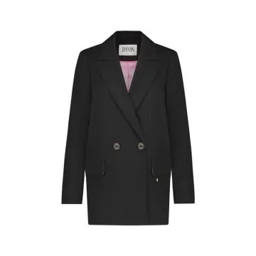 Women's Oversized Blazer | Custom Horn Buttons | Feather Charm